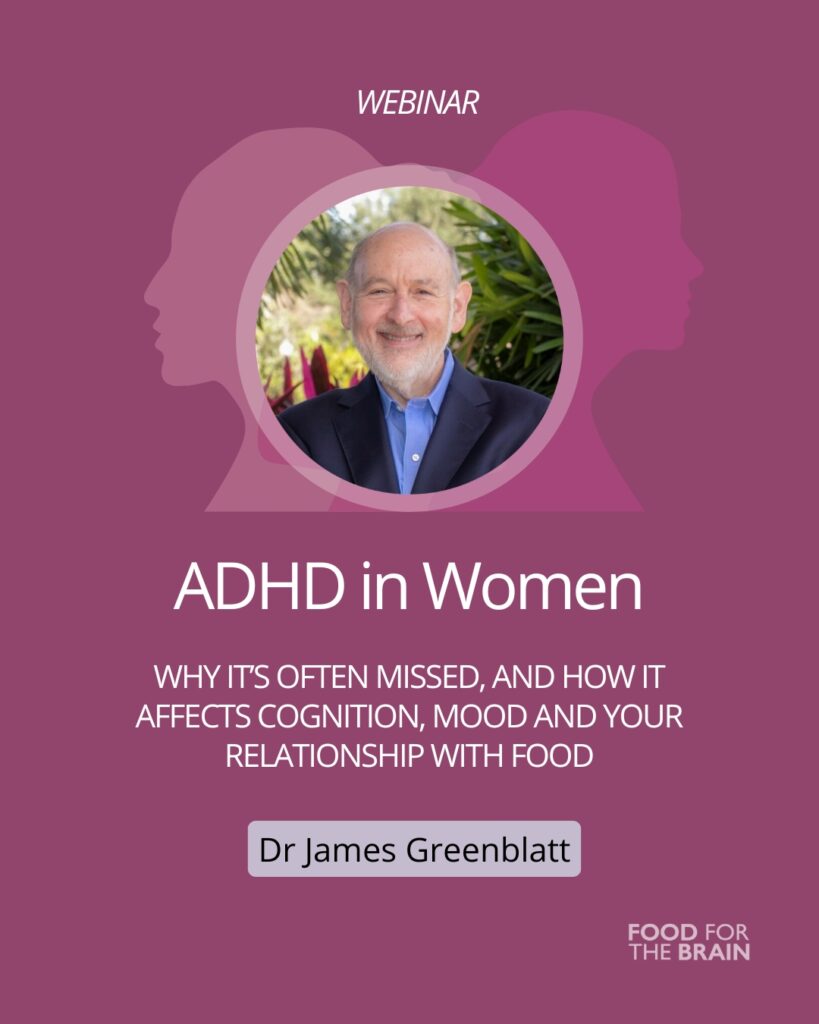 ADHD in women webinar poster