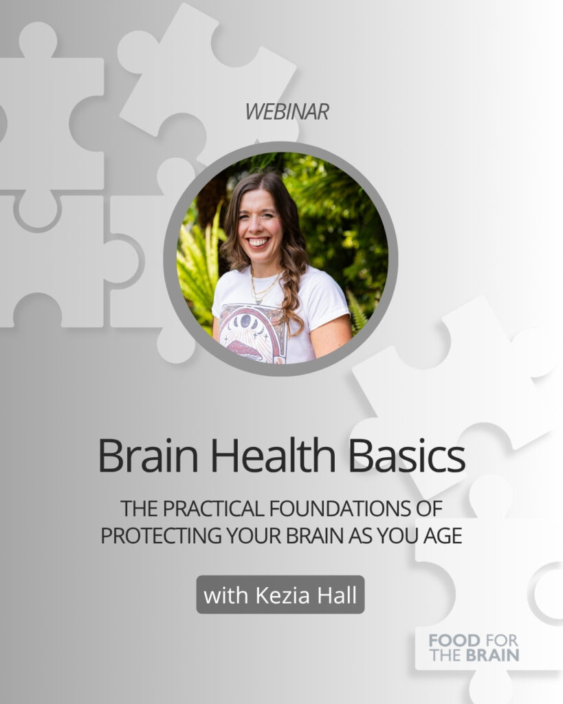 Brain health basics webinar poster